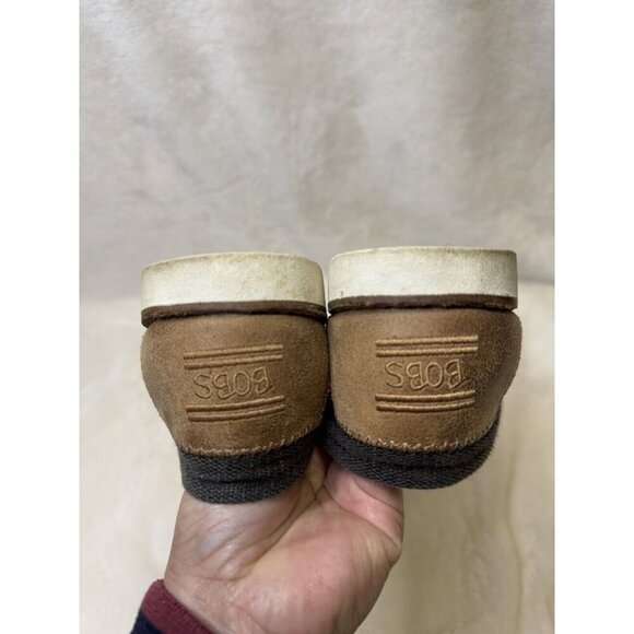 BOBS from SKECHERS Womens Memory Foam Gray Canvas Loafers Shoes Slip On Sz 7.5 - Picture 6 of 10